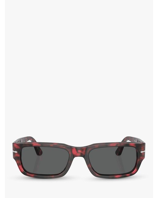 Persol Gray Po3347s Rectangular Sunglasses