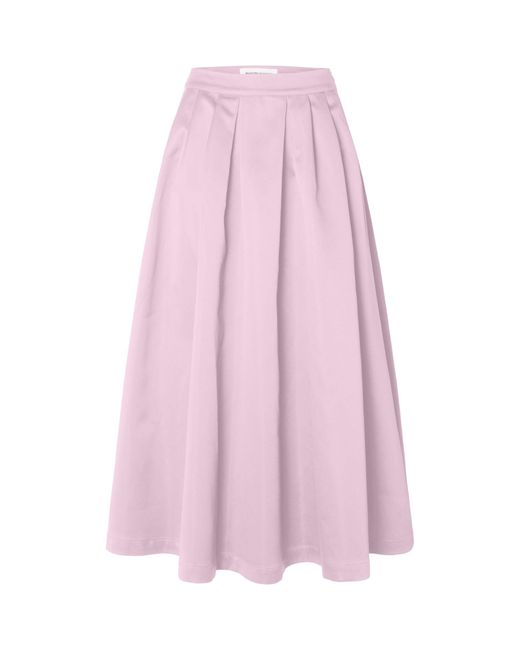 SELECTED Pink Aresia Midi Skirt