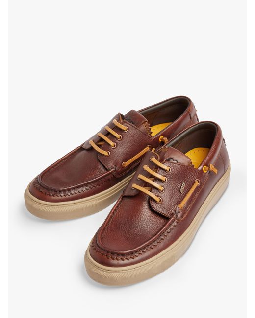 Pod Sullivan Leather Boat Shoes in Brown for Men Lyst UK