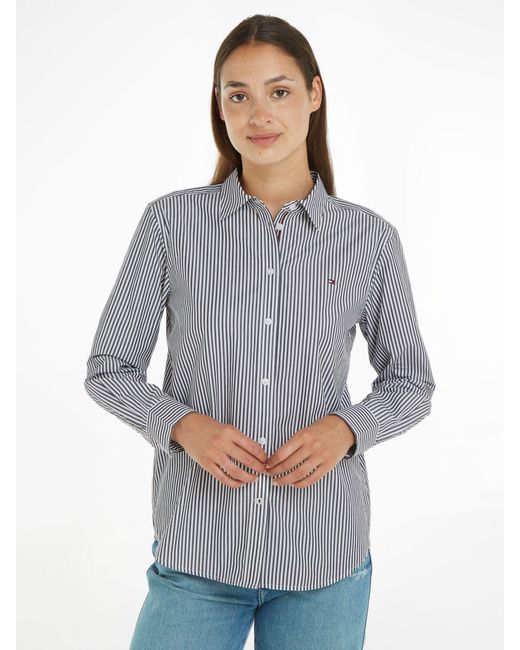 Tommy Hilfiger Gray Relaxed Stripe Shirt