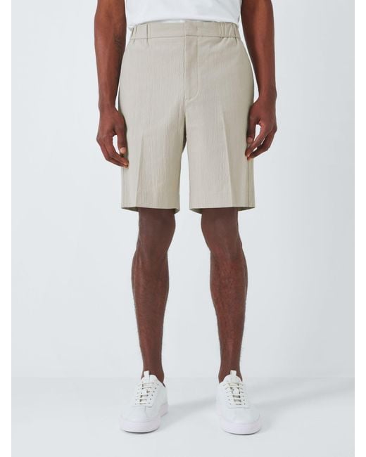 John Lewis Natural Seersucker Shorts for men