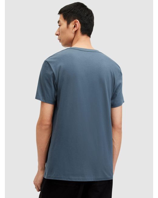 AllSaints Blue Tonic Crew Neck T-shirt for men