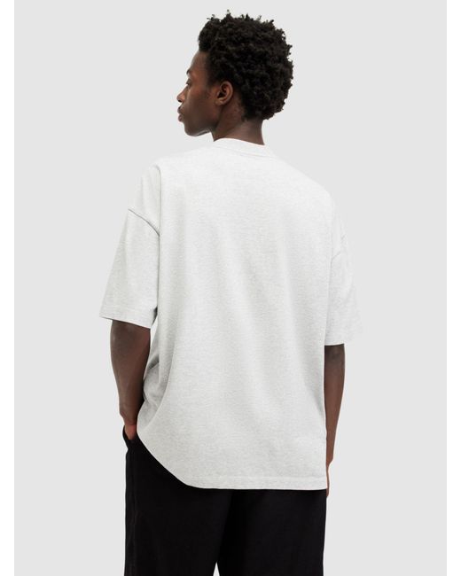 AllSaints White Xander Short Sleeve Crew T-shirt for men