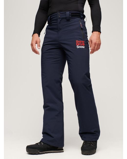 Superdry Slim Ski Trousers in Blue for Men Lyst UK