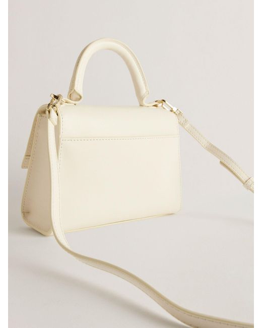 Ted Baker Natural Baelli Bow Detail Mini Top Handle Leather Bag