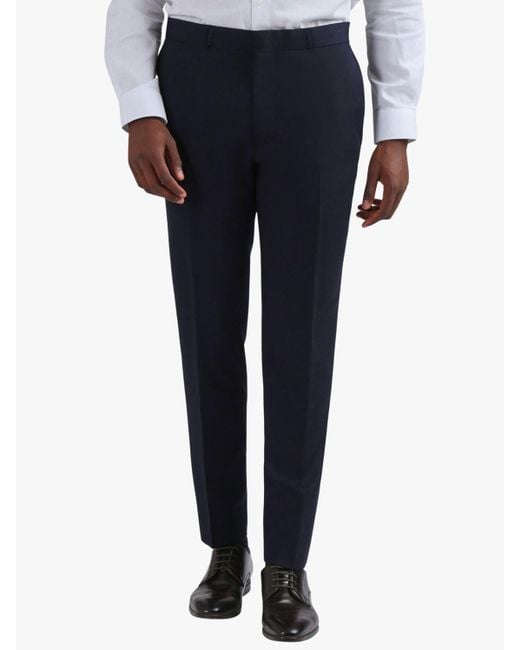 Ted Baker Blue Brook Tuxedo Slim Fit Trousers for men