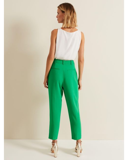 Phase Eight Green Adria Tapered Trousers