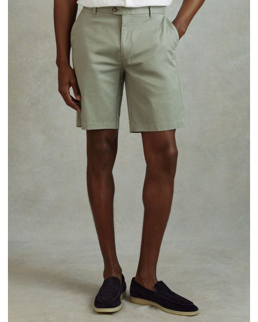 Reiss Green Wicket Casual Chino Shorts for men