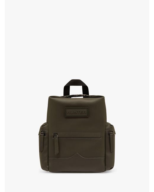 Hunter Green Original Top Clip Rubberised Mini Leather Backpack