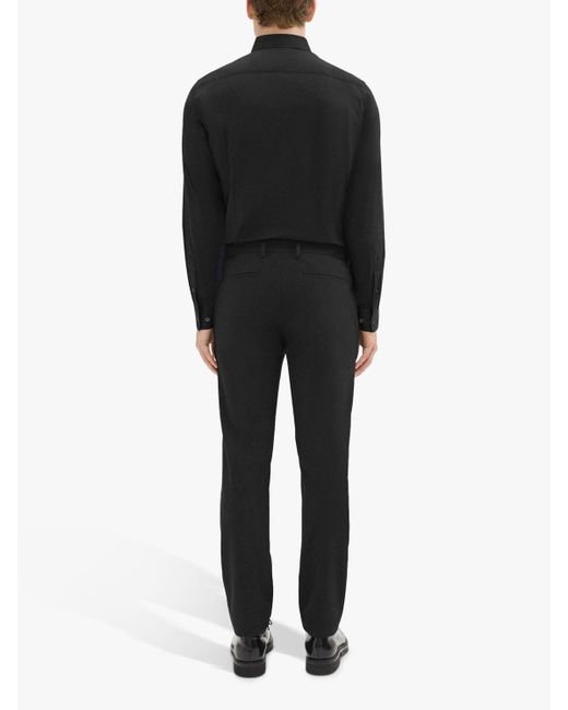 Theory Black Zaine Tailored Trousers for men