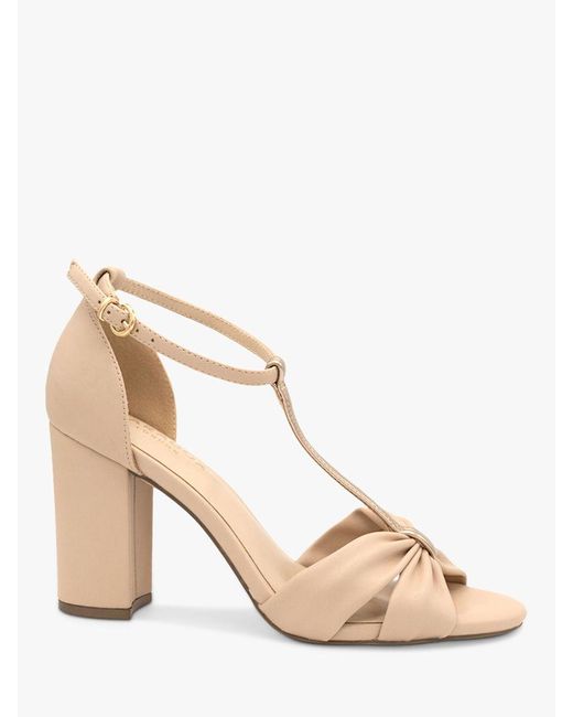 T bar sales sandals block heel