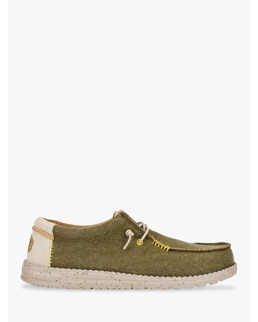 Hey Dude Green Wally Coastline Jute Shoes for men