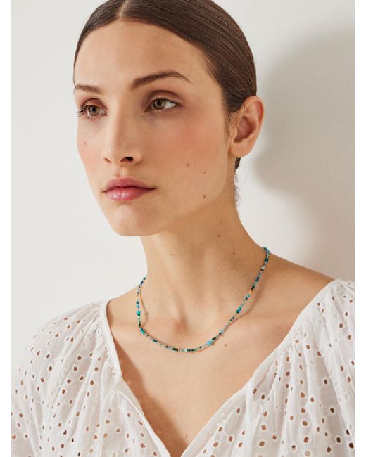 Hush Natural Maura Glass Bead Necklace