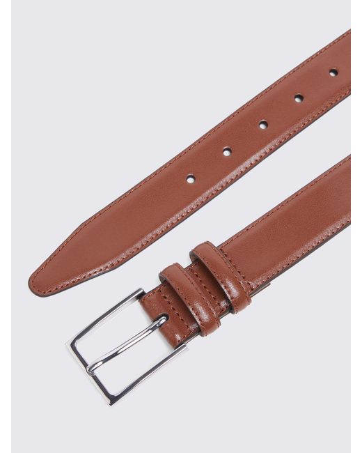 Moss Bros Brown Leather Belt for men