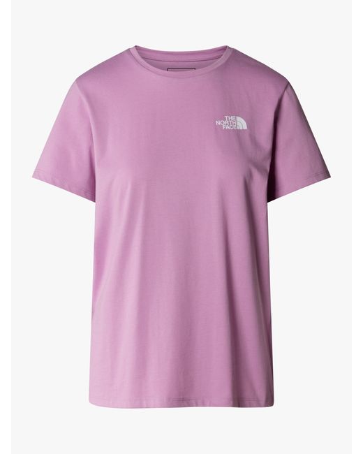 The North Face Pink Foundation Mountain Graphic T-shirt