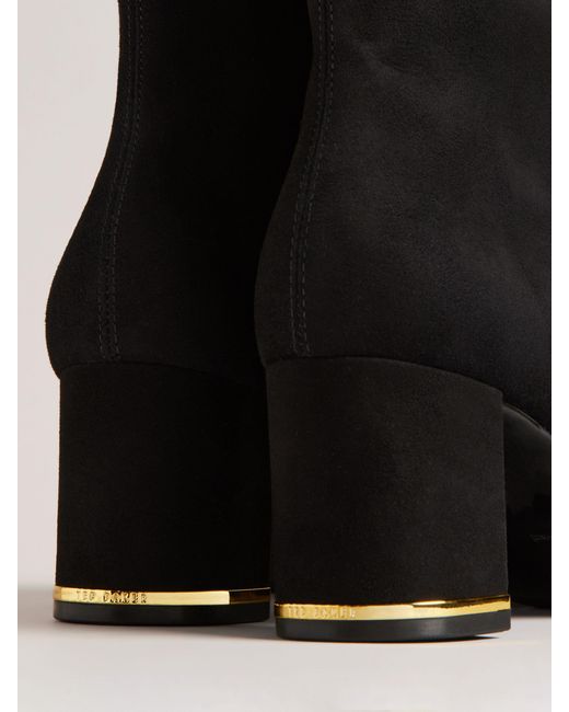 Suede ankle deals boots no heel