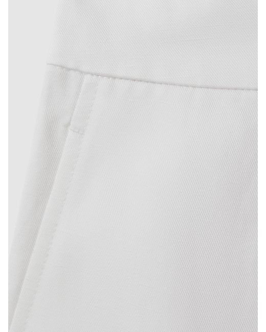 Reiss Natural Farrah Linen Blend Trousers