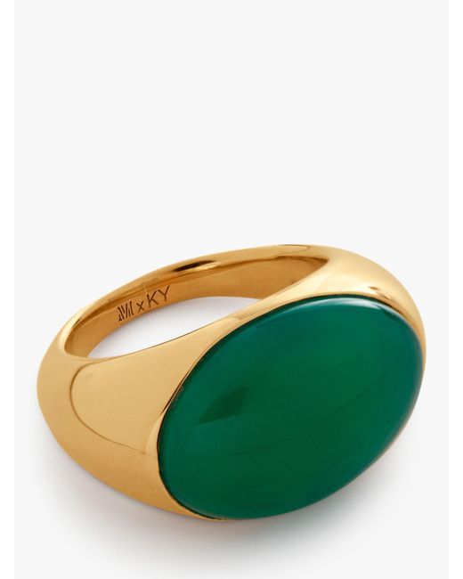 Monica Vinader Green Kate Young Gemstones Onyx Ring