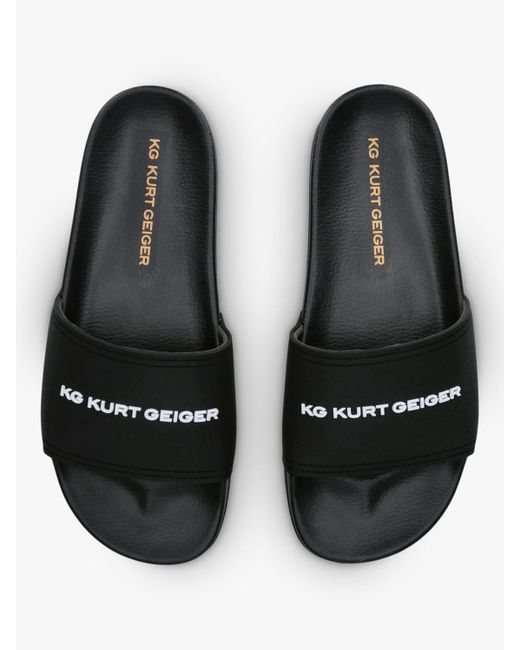 KG by Kurt Geiger Black Ibiza Slider Sandals for men