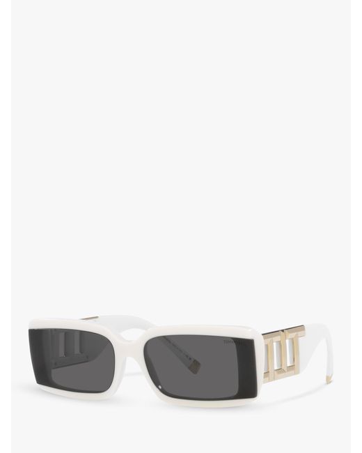 Tiffany & Co Gray Tf4197 Rectangular Sunglasses