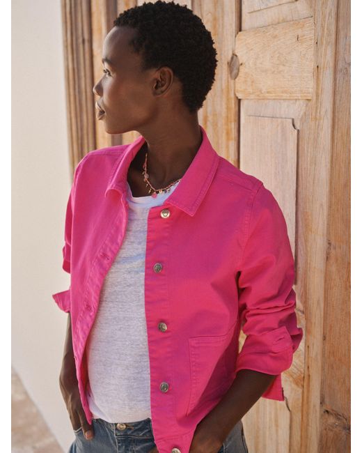 Nrby Pink Etta Cotton Blend Jacket