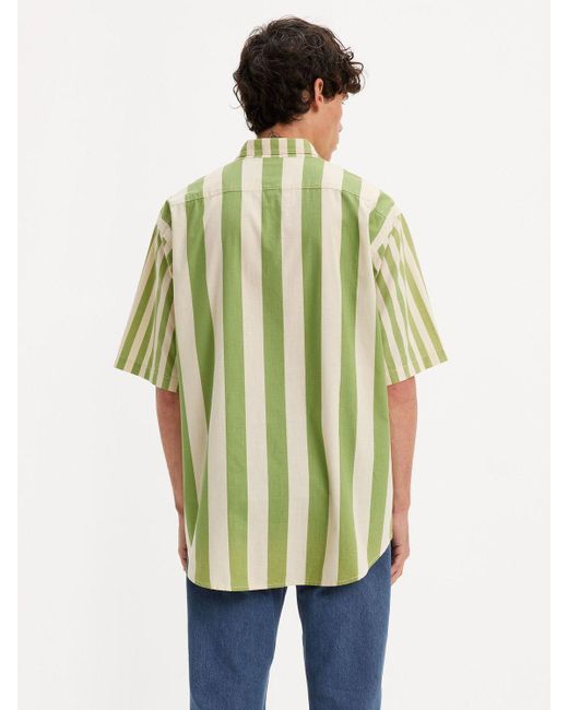 Levi's Green Skate Short Sleeve Woven Shirt for men