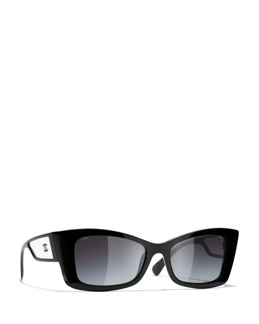 Chanel Irregular Sunglasses Ch5430 Black/grey Gradient