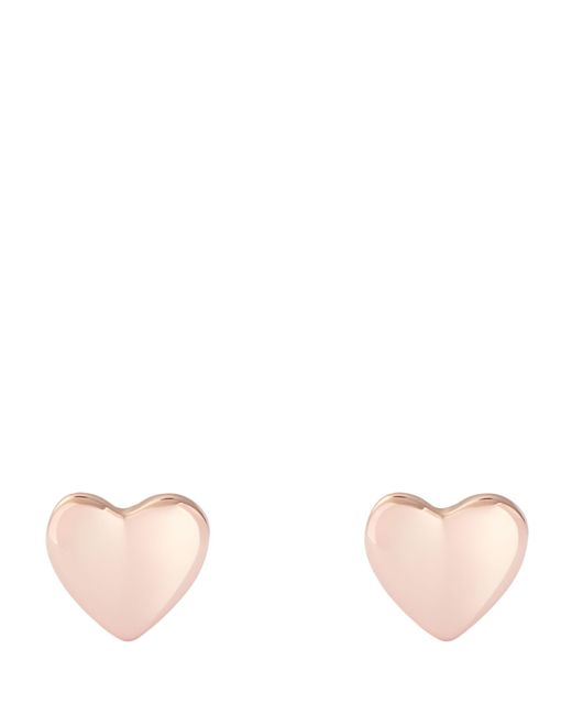 Ted Baker Pink Harly Tiny Heart Stud Earrings