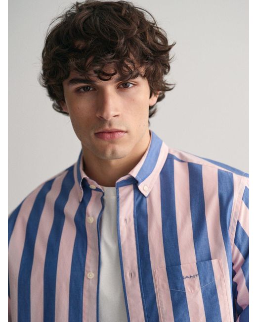 Gant Blue Parasol Stripe Shirt for men