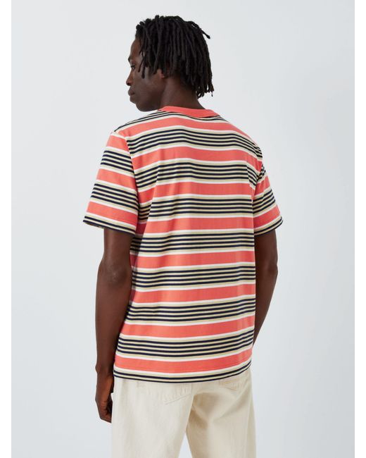 Armor Lux Multicolor Fancy Striped Short Sleeve T-shirt for men