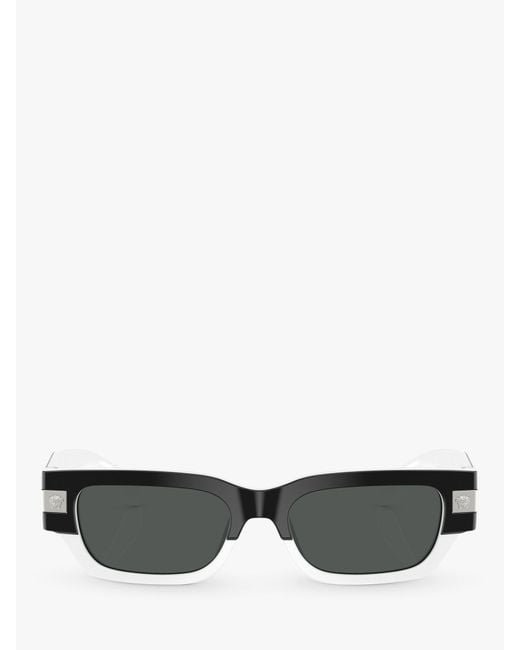 Versace Gray Ve4465 Rectangular Sunglasses for men
