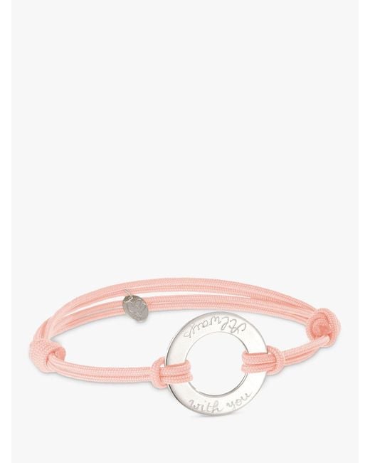 Merci Maman Pink Personalised Eternity Bracelet