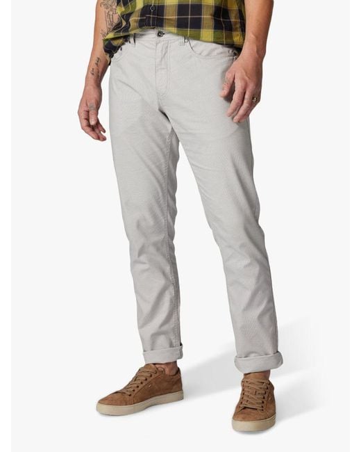 Rodd & Gunn Gray Fabric Straight Fit Regular Leg Length Jeans for men
