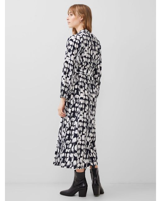 French Connection White Islanna Shirt Midi Dress