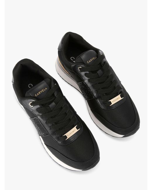 Carvela Kurt Geiger Black Fleet Trainers