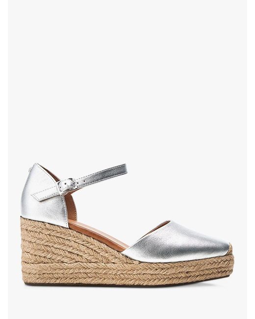 Moda In Pelle Natural Gialla Leather Espadrille Sandals