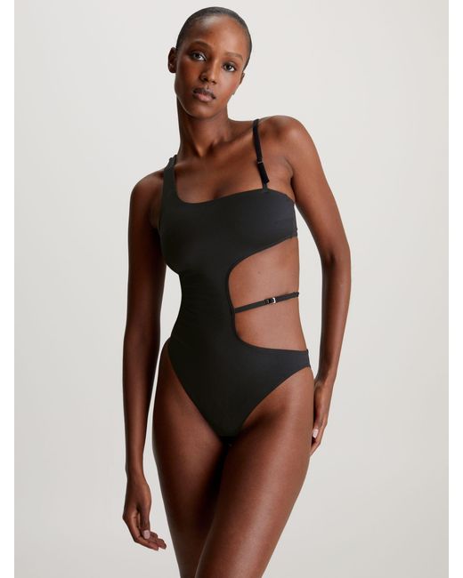 Calvin Klein Black Cut Out Swimsuit