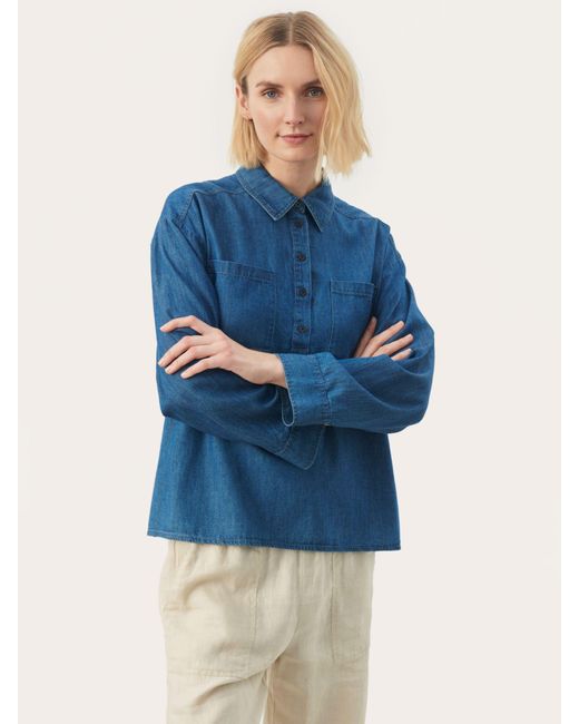 Part Two Blue Emmarose Denim Shirt