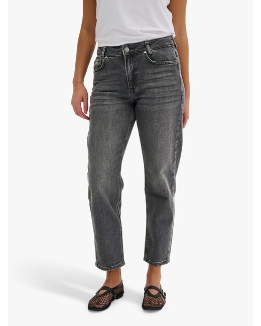 My Essential Wardrobe Gray Mommy High Tapered Jeans