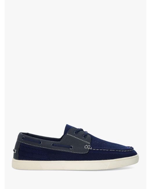 Dune Blue Blaizerss Knit Boat Shoes for men