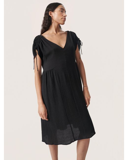 Soaked In Luxury Black Kehlani Open Back Short Sleeve Dress