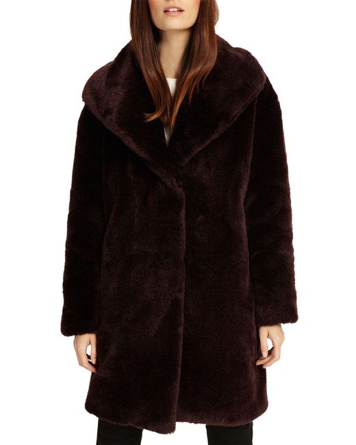 Phase Eight Black Beckie Fur Coat