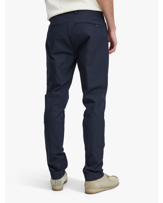 Casual Friday Blue Philip Slim Fit Performance Trousers for men