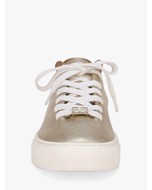 Sam Edelman Natural Poppy Leather Trainers