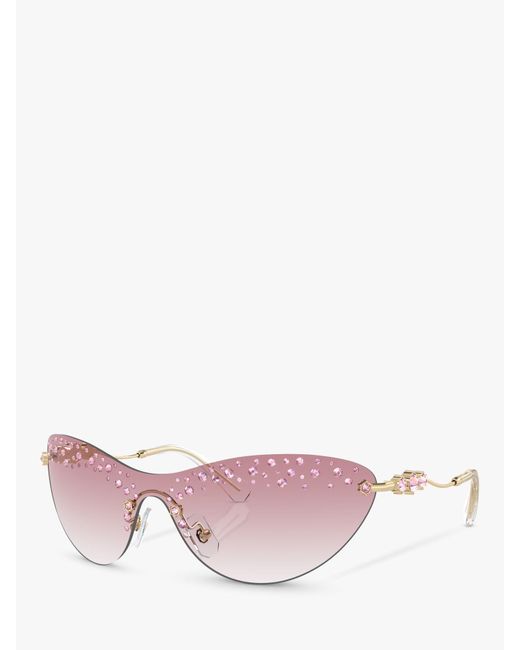 Swarovski Pink Sk7023 Wrap Sunglasses