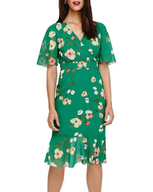 Phase Eight Green Hailey Floral Dress