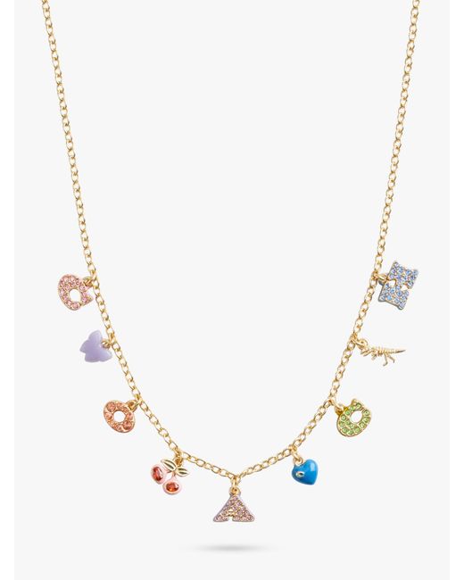 COACH Natural Multi Charm Necklace
