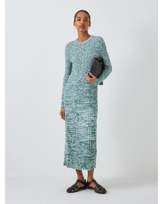 John Lewis Blue Knitted Midi Dress