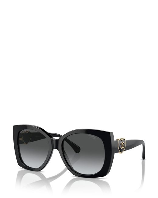 Chanel Square Sunglasses Ch5519 Black/grey Gradient