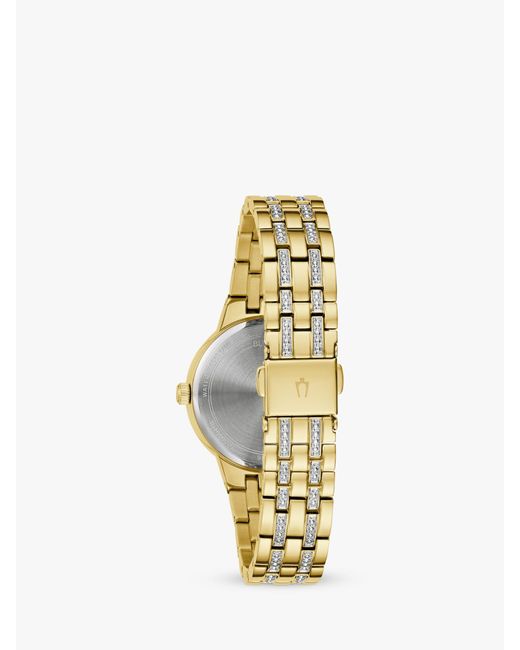 Bulova Metallic 97l176 Crystal Bracelet Strap Watch